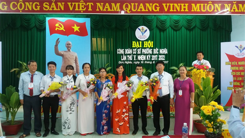 Đại hội Công đoàn cơ sở điểm Phường Đức Nghĩa lần thứ V, nhiệm kỳ 2017 - 2022
