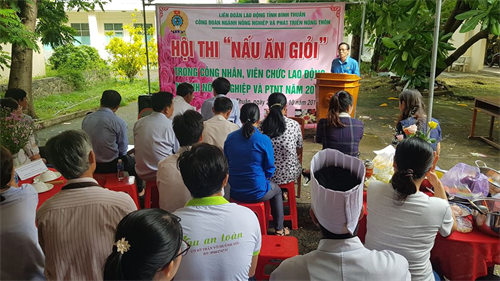 Hội thi "Nấu ăn giỏi" trong CNVCLĐ ngành Nông nghiệp và PTNT Bình Thuận