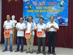 Ban Quản lý các KCN Bình Thuận tổ chức Hội thao Khối thi đua 3 năm 2017