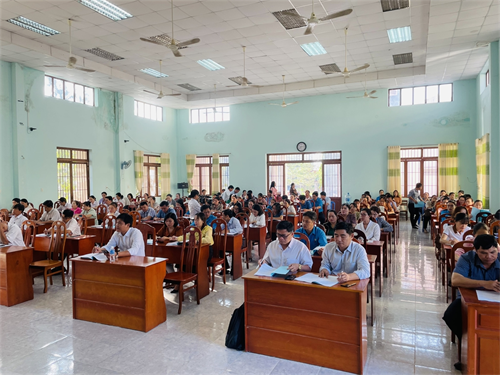 Liên đoàn Lao động huyện Tánh Linh tổ chức lớp tập huấn cán bộ công đoàn năm 2023 