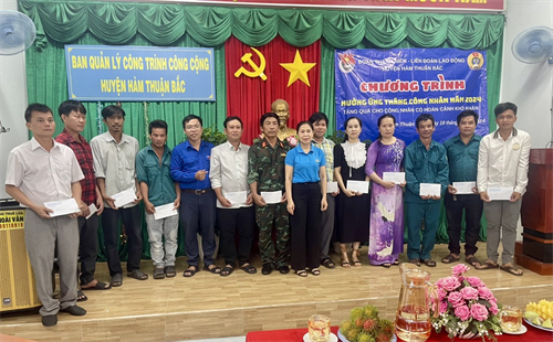 Những kết quả tiêu biểu của các cấp Công đoàn huyện Hàm Thuận Bắc 6 tháng đầu năm 2024