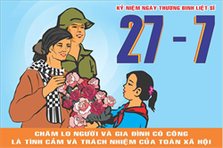 Tuyên truyền, tổ chức các hoạt động nhân dịp kỷ niệm 71 năm Ngày Thương binh - Liệt sĩ