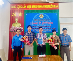 Công bố Quyết định thành lập Công đoàn cơ sở Ban quản lý bảo trì đường bộ Bình Thuận