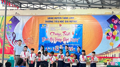 CHƯƠNG TRÌNH “ LỒNG ĐÈN THẮP SÁNG ƯỚC MƠ” TẠI TRƯỜNG TIỂU HỌC GIA HUYNH, HUYỆN TÁNH LINH  