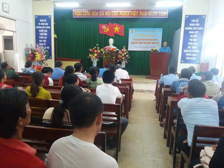 Ảnh: CNLĐ tham dự tại buổi Lễ trao qua “Tháng công nhân” năm 2019