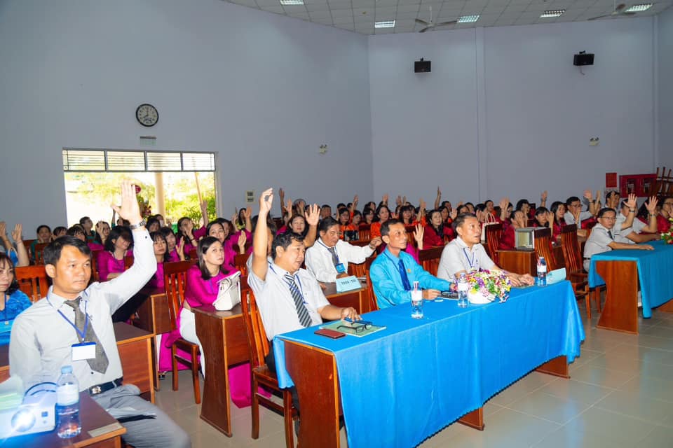 Đại biểu tham dự Đại hội CĐCS Trường THCS Nguyễn Du