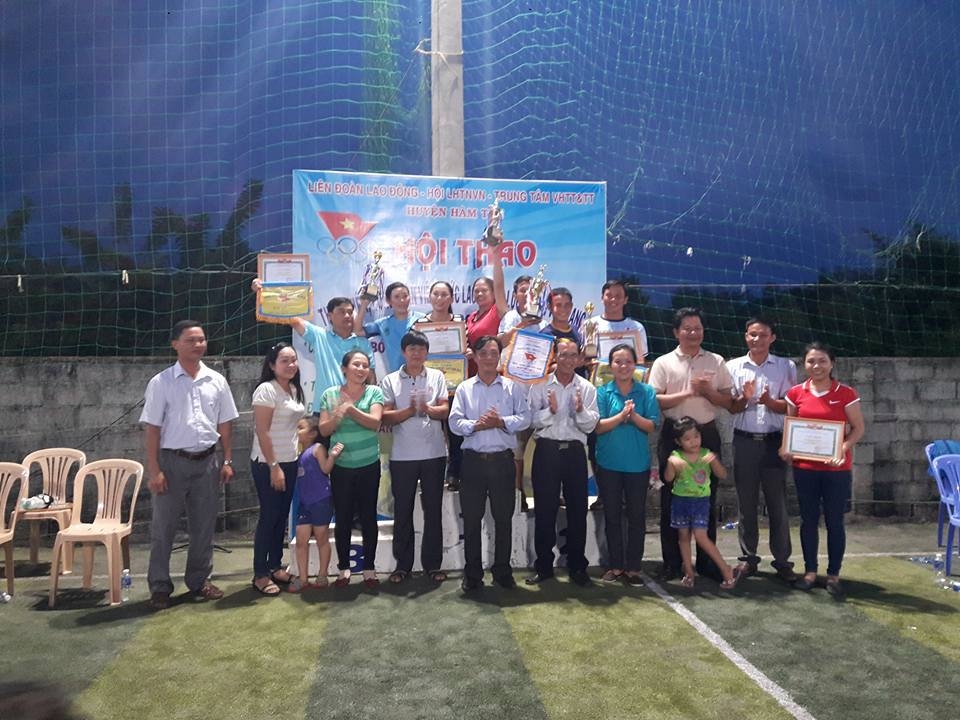 Tổ chức thành công hội thao trong CNVCLĐ-LLVT huyện Hàm Tân năm 2016