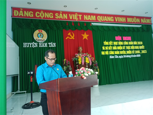 Công đoàn Hàm Tân nhìn lại kết quả sau 01 năm và giữa nhiệm kỳ 2018-2023
