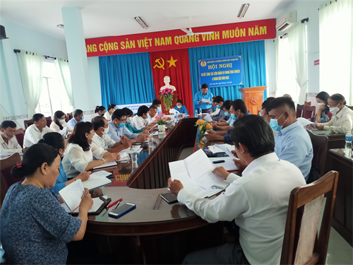 LĐLĐ huyện Hàm Thuận Bắc: Tổ chức Hội nghi 06 tháng đầu năm 2022