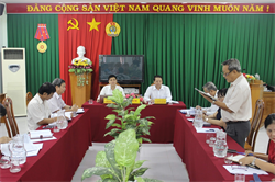 Tổng Liên đoàn Lao động Việt Nam làm việc với LĐLĐ tỉnh Bình Thuận