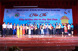 Hội thi “Tiếng hát đoàn viên, công nhân, viên chức, lao động tỉnh Bình Thuận” lần thứ II, năm 2023