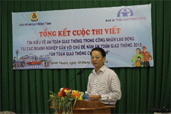 Lễ Tổng kết Cuộc thi viết “Tìm hiểu về An toàn giao thông trong CNLĐ tỉnh Bình Thuận năm 2018”
