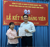 Chi bộ Công đoàn các Khu Công nghiệp Bình Thuận tổ chức Lễ kết nạp Đảng viên mới