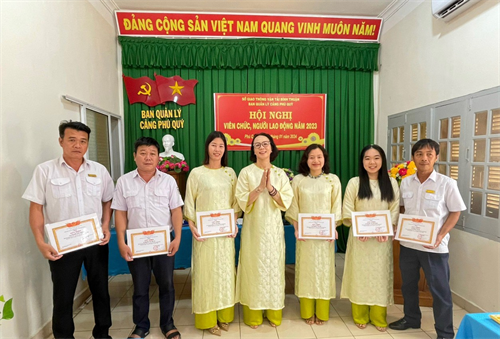 Hội nghị viên chức và người lao động năm 2023 của Ban Quản lý Cảng Phú Quý