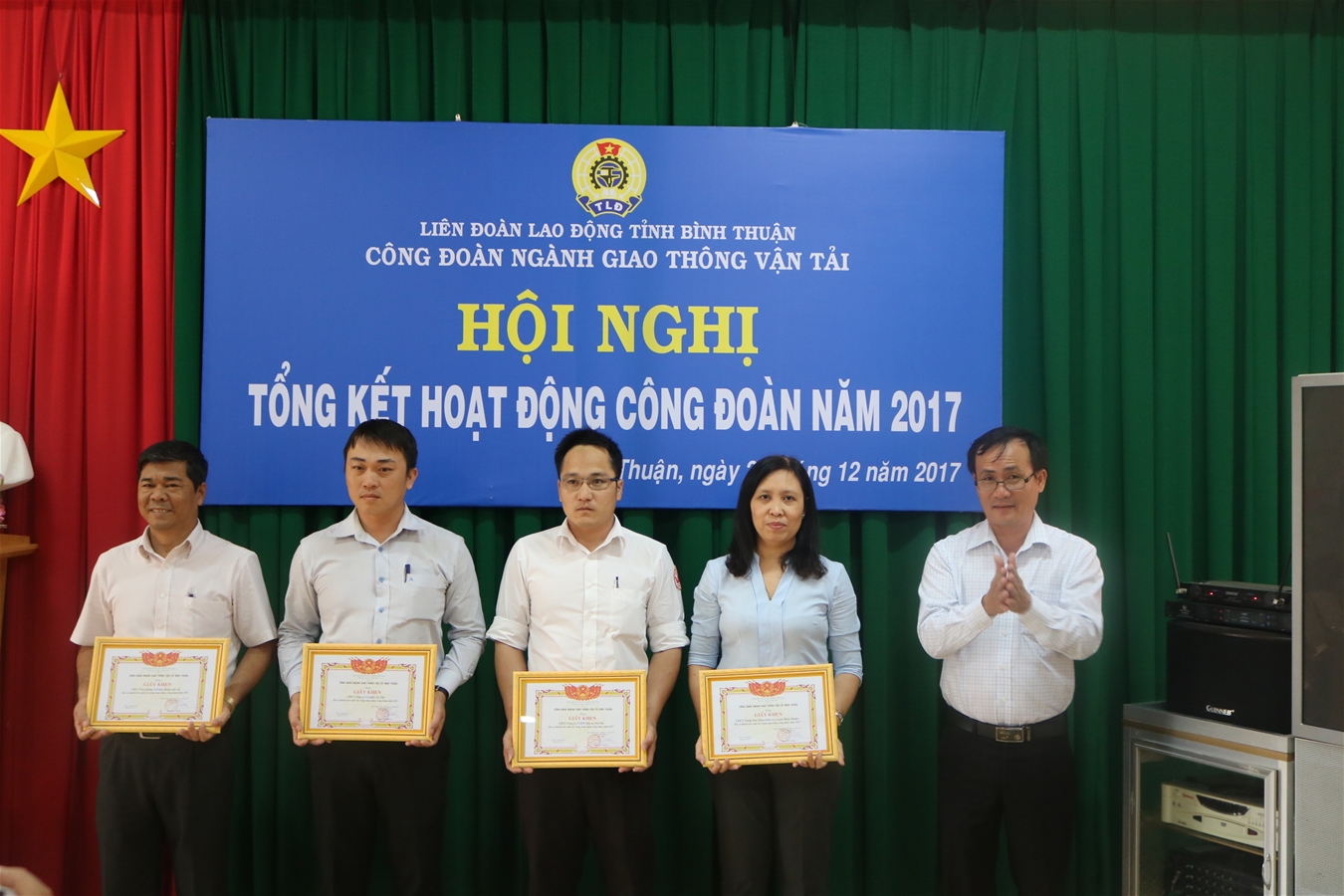 Công đoàn ngành Giao thông vận tải Bình Thuận Tổng kết hoạt động Công đoàn năm 2017.
