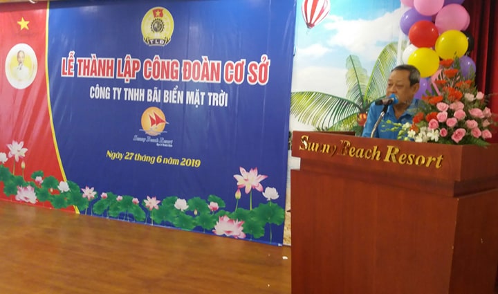 Ảnh: Ông Võ Huy Luận - Chủ tịch LĐLĐ thành phố Phan Thiết