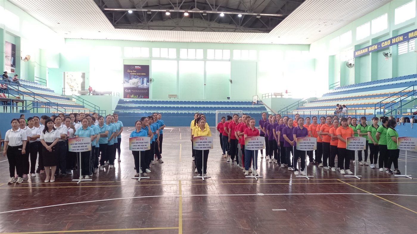 Các vận động viên tham gia Hội thao VC-NLĐ năm 2024